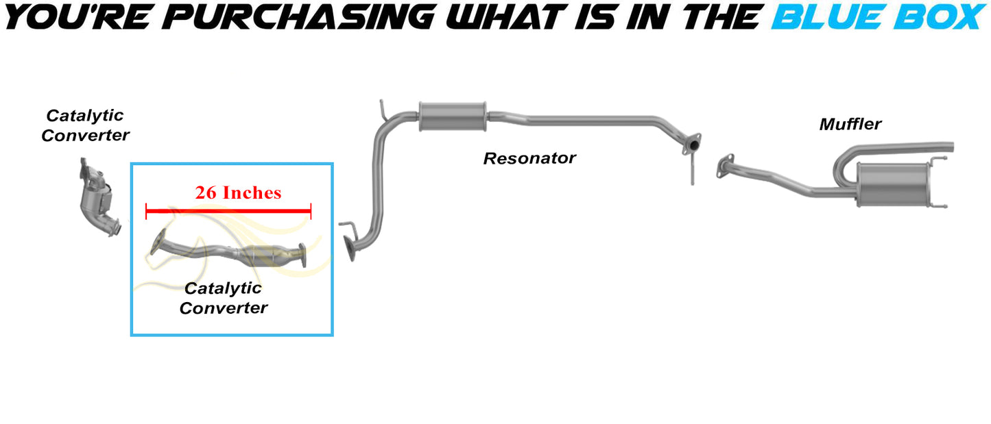 2009-2013 Honda Fit 1.5L Rear Catalytic Converter | EPA Approved | Stainless Steel
