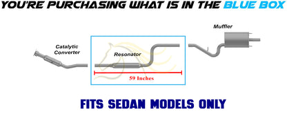 Exhaust Resonator Pipe for 2001-2006 Chrysler Sebring/Dodge Stratus 2.4L 2.7L