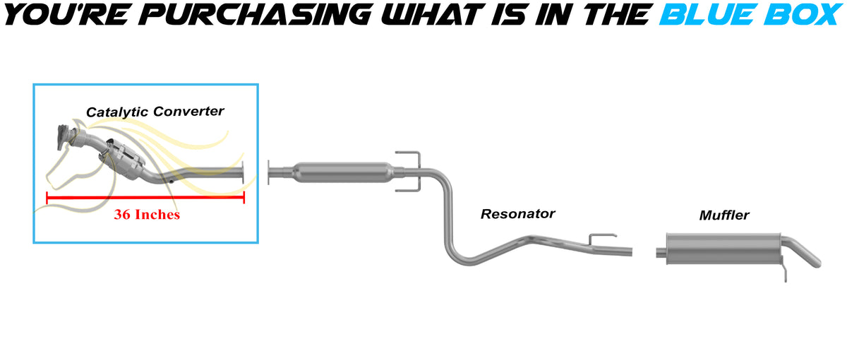 2007 Pontiac G5 2.2L & 2.4L Exhaust Catalytic Converter w/ Flex | EPA APproved