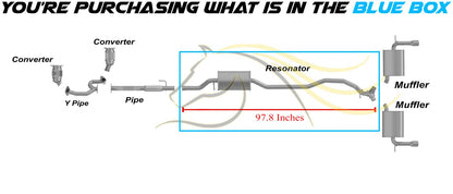 2007-2010 Ford Edge and Lincoln MKX 3.5L Exhaust Resonator Pipe Assembly