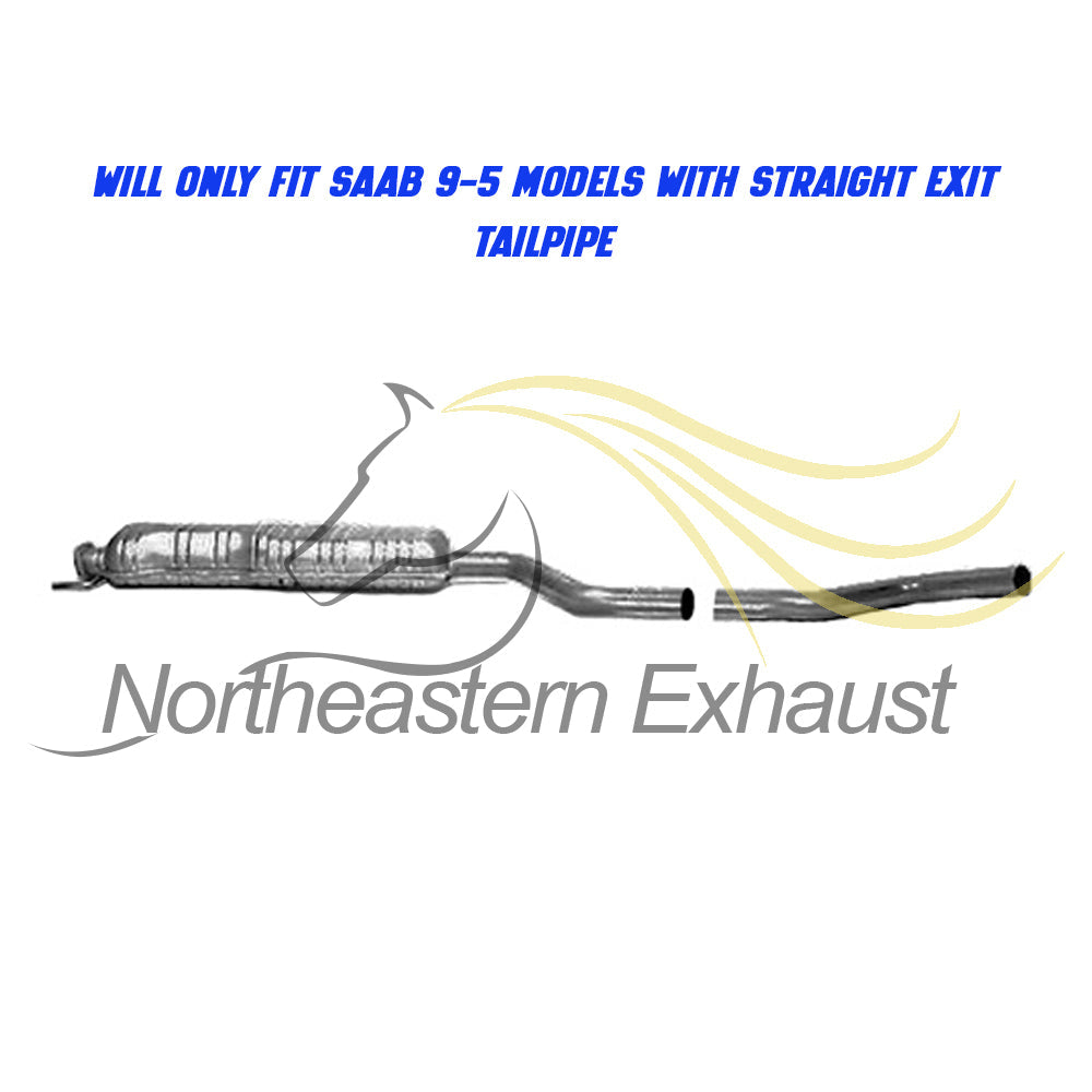 1999-2009 Saab 9-5 2.3L Resonator Pipe Muffler Tailpipe Exhaust System