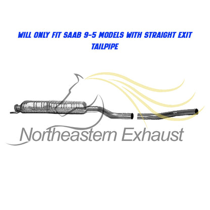 1999-2009 Saab 9-5 2.3L Resonator Pipe Muffler Tailpipe Exhaust System