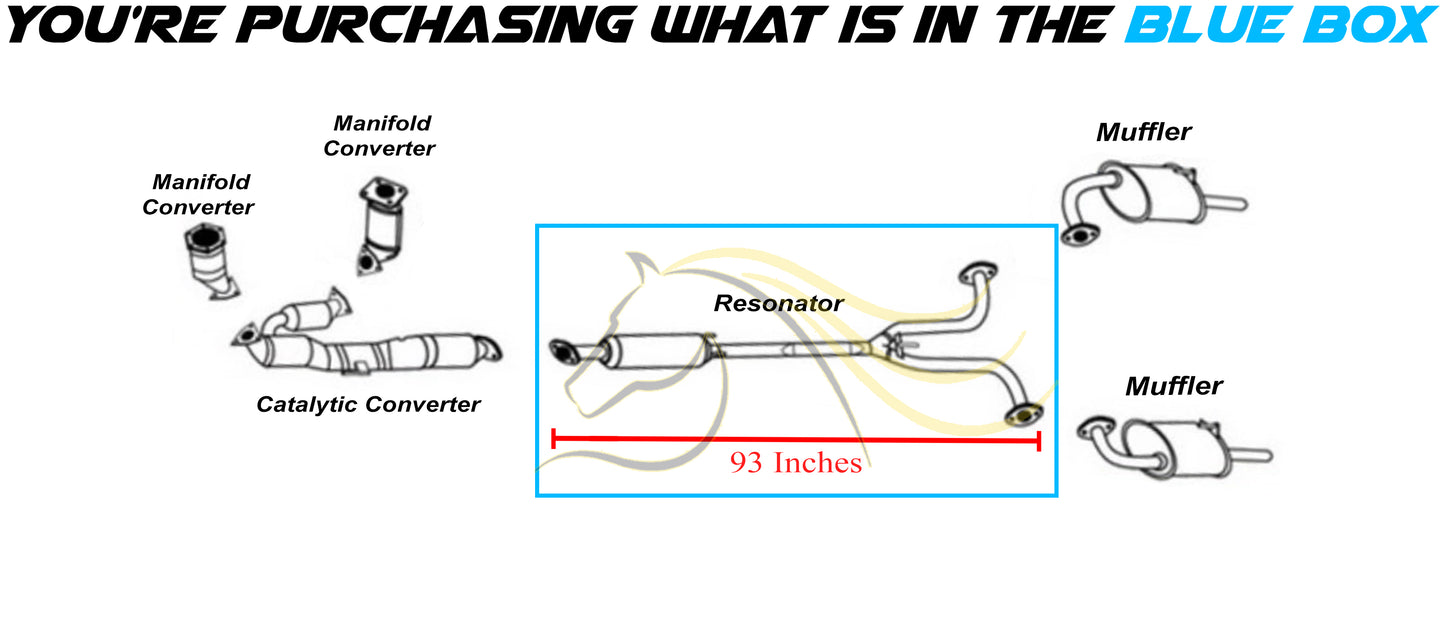 2007-2009 Nissan Altima 3.5L Sedan Exhaust Resonator Y Pipe