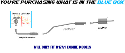 2001-2005 Honda Civic 1.7L Exhaust Manifold Catalytic - EPA Approved | Front