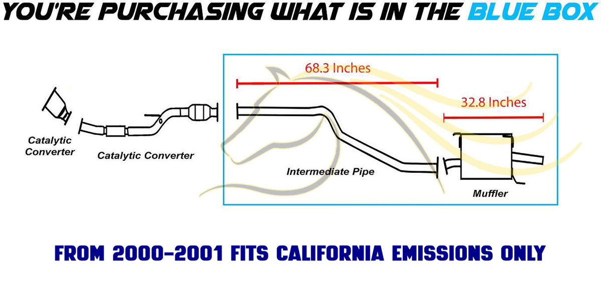 2000-2006 Nissan Sentra 1.8L Exhaust Resonator Pipe & Muffler