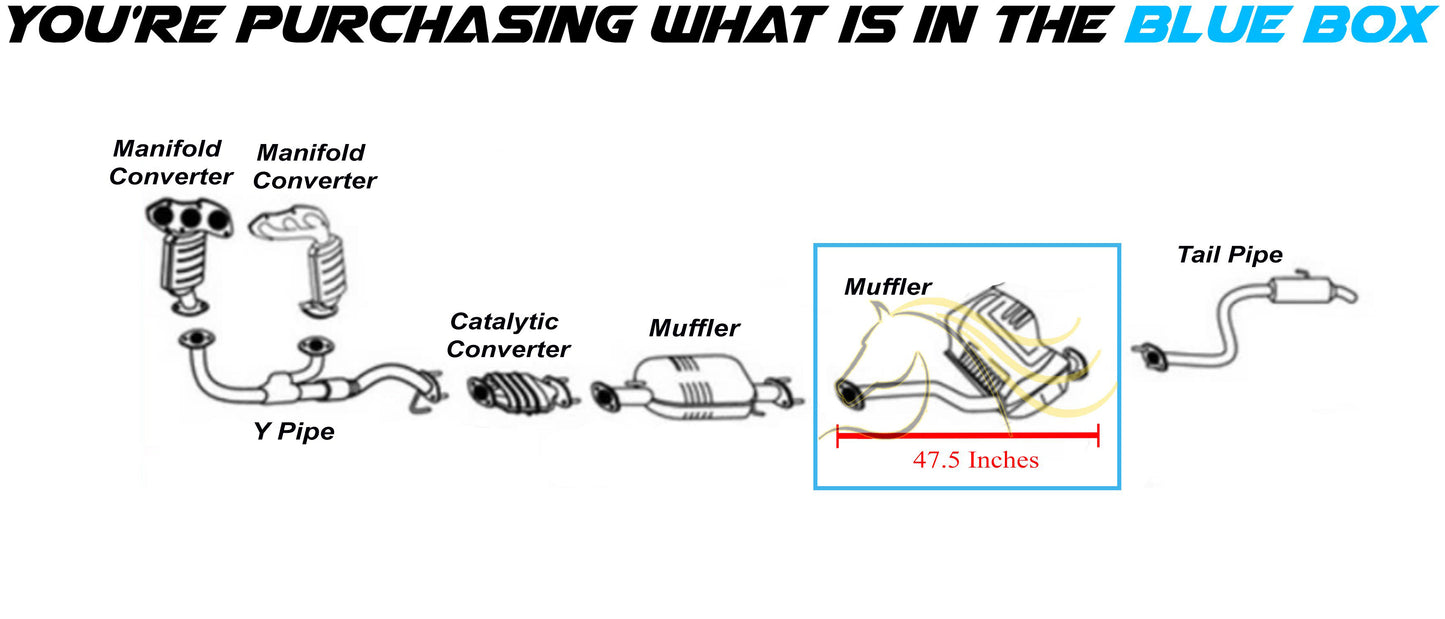 2007-2010 Kia Sedona 3.8L 114" WB Exhaust Muffler