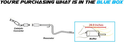 2005-2010 Chevy Cobalt 2.2L | 2007-2010 Pontiac G5 2.2L | 2006 Pontiac Pursuit 2.2L Exhaust Muffler