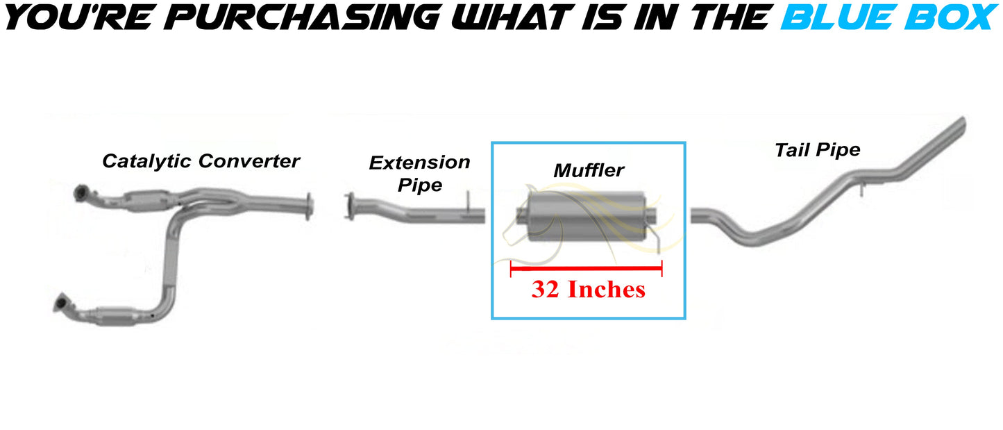 2007-2010 Sierra 2500 HD 6.0L | 2007 Sierra 2500 HD Classic 6.0L, 8.1L | 2007-2010 Sierra 3500 HD Exhaust Muffler