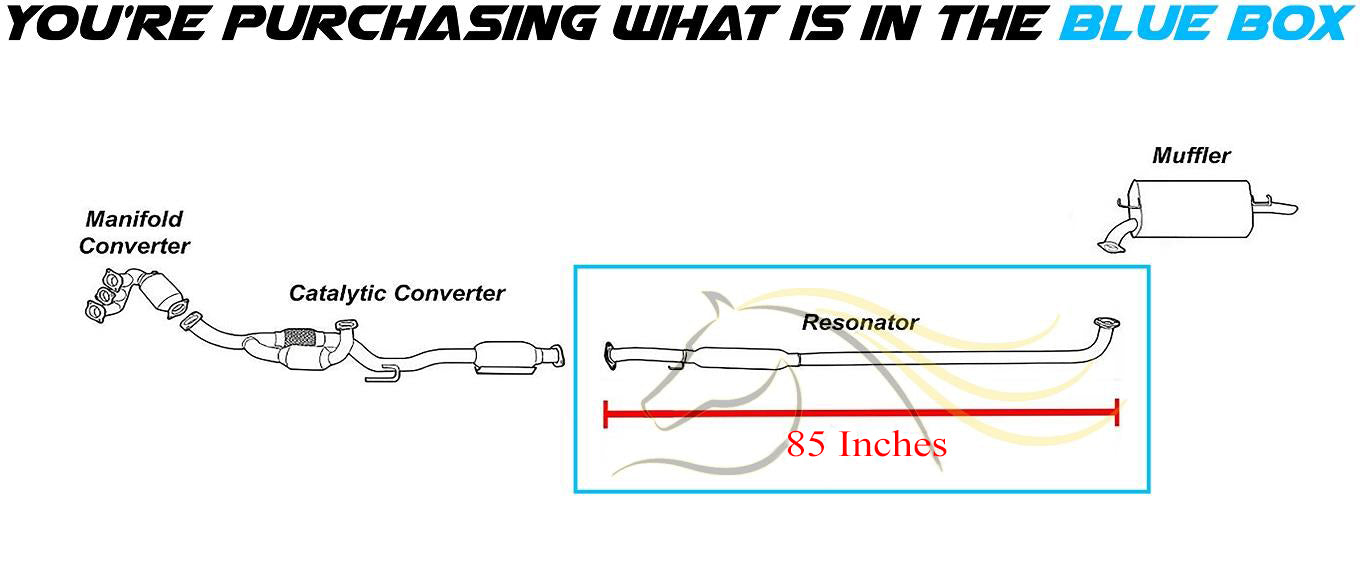 1997-1998 Lexus ES300 3.0L | 1997-2001 Toyota Camry 3.0L | 1999-2003 Toyota Solara 3.0L Exhaust Resonator Pipe