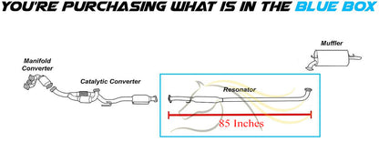 1997-1998 Lexus ES300 3.0L | 1997-2001 Toyota Camry 3.0L | 1999-2003 Toyota Solara 3.0L Exhaust Resonator Pipe