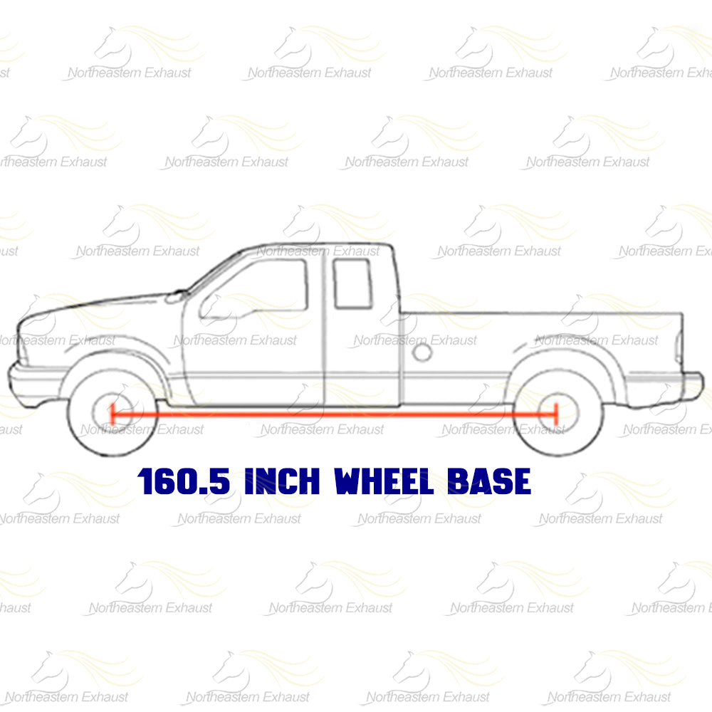 Intermediate Pipe, Muffler and Tail Pipe for 2007-2009 Ram 2500 and 2003-2008 Ram 3500 5.7L