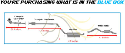 2010-2013 Ford Transit Connect 2.0L Complete Exhaust System with Catalytic