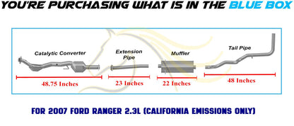 2007-2011 Ford Ranger & 2007-2009 Mazda B2300 2.3L EPA Approved Catalytic Exhaust System Kit