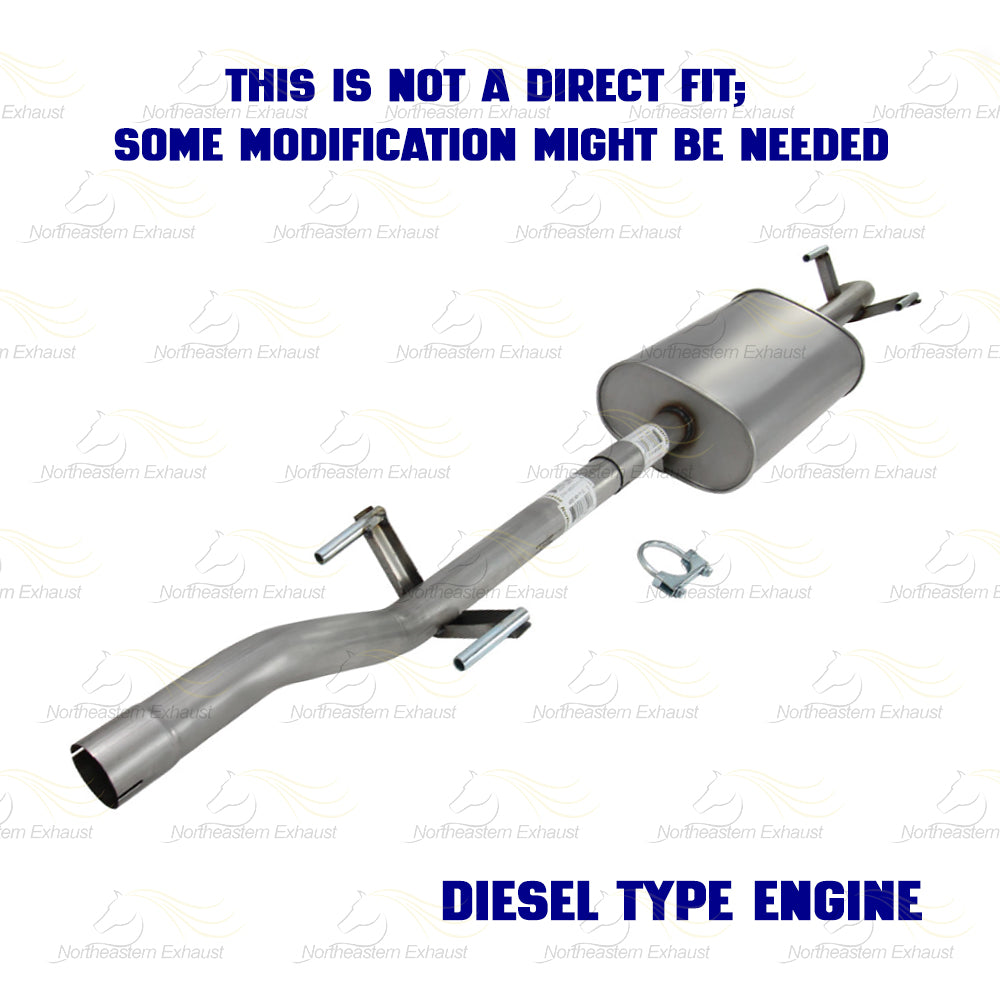 2010-2012 Mercedes-Benz Sprinter 2500 3.0L Exhaust Muffler Assembly