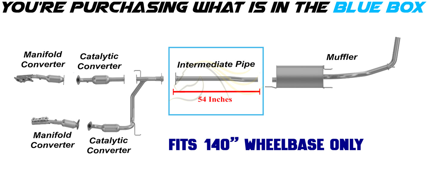 2005-2015 Toyota Tacoma 4.0L Exhaust Pipe | 140" Wheelbase