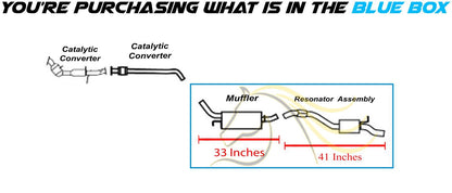 2010-2013 Ford Transit Connect 2.0L Exhaust Resonator Pipe and Muffler