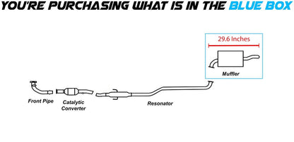 1998-2002 Chevy Prizm and Toyota Corolla 1.8L Exhaust Muffler