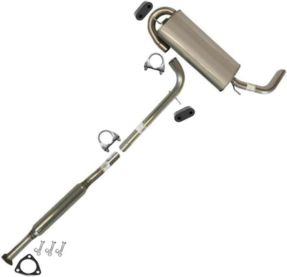 Exhaust Resonator Pipe and Muffler for 2007-2009 Chevy Equinox 3.4L | 2007-2009 Pontiac Torrent 3.4L