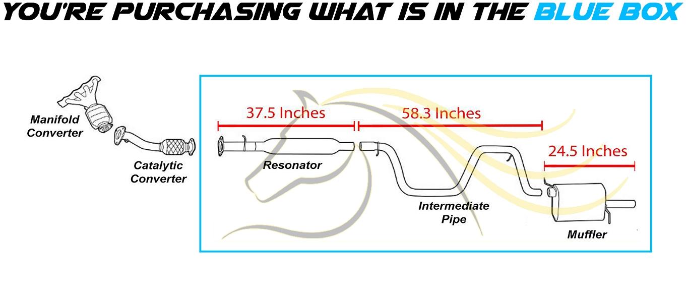 Cat-back Exhaust System for 2004-2008 Chevy Malibu 2.2L | 2004-2006 Malibu 3.5L