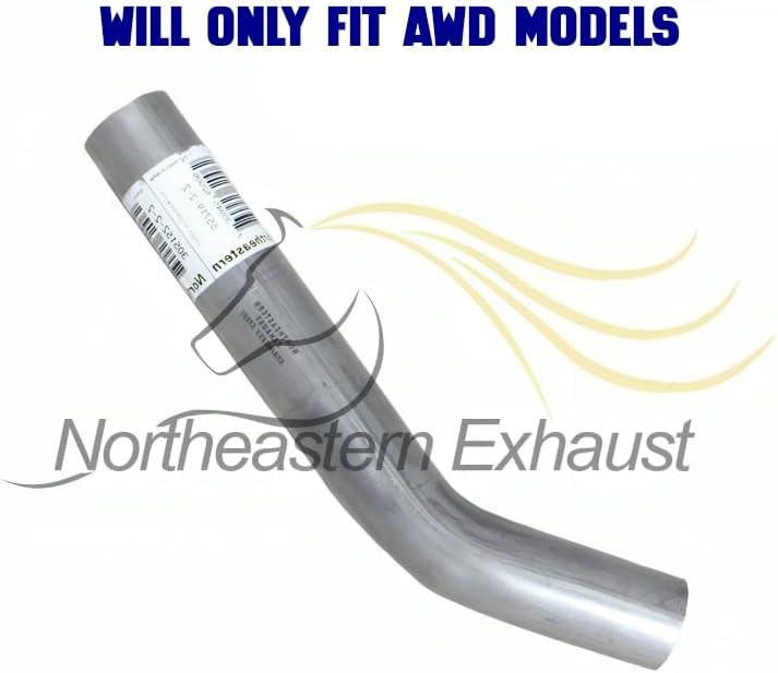 Exhaust Resonator Pipe for Jeep Cherokee 2014-2019 2.4L | Jeep Cherokee 2014-2018 3.2L | For AWD