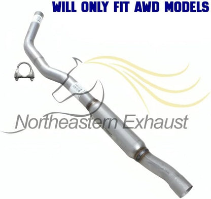 Exhaust Resonator Pipe for Jeep Cherokee 2014-2019 2.4L | Jeep Cherokee 2014-2018 3.2L | For AWD