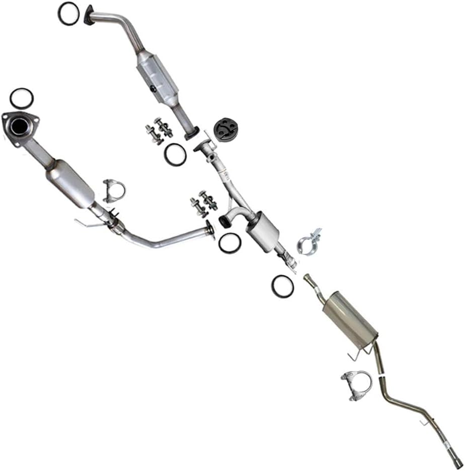2003-2004 Toyota Tundra 4.7L Complete Exhaust System Kit with Catalytic