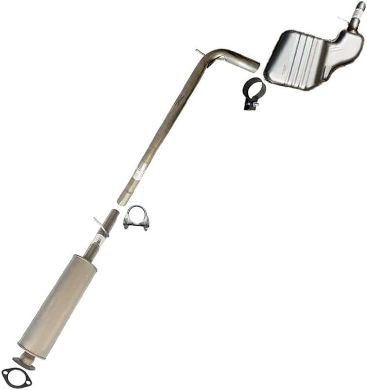 Exhaust Resonator Pipe and Muffler for 2003-2007 Volvo XC70 | 2003-2004 Volvo V70 2.5L