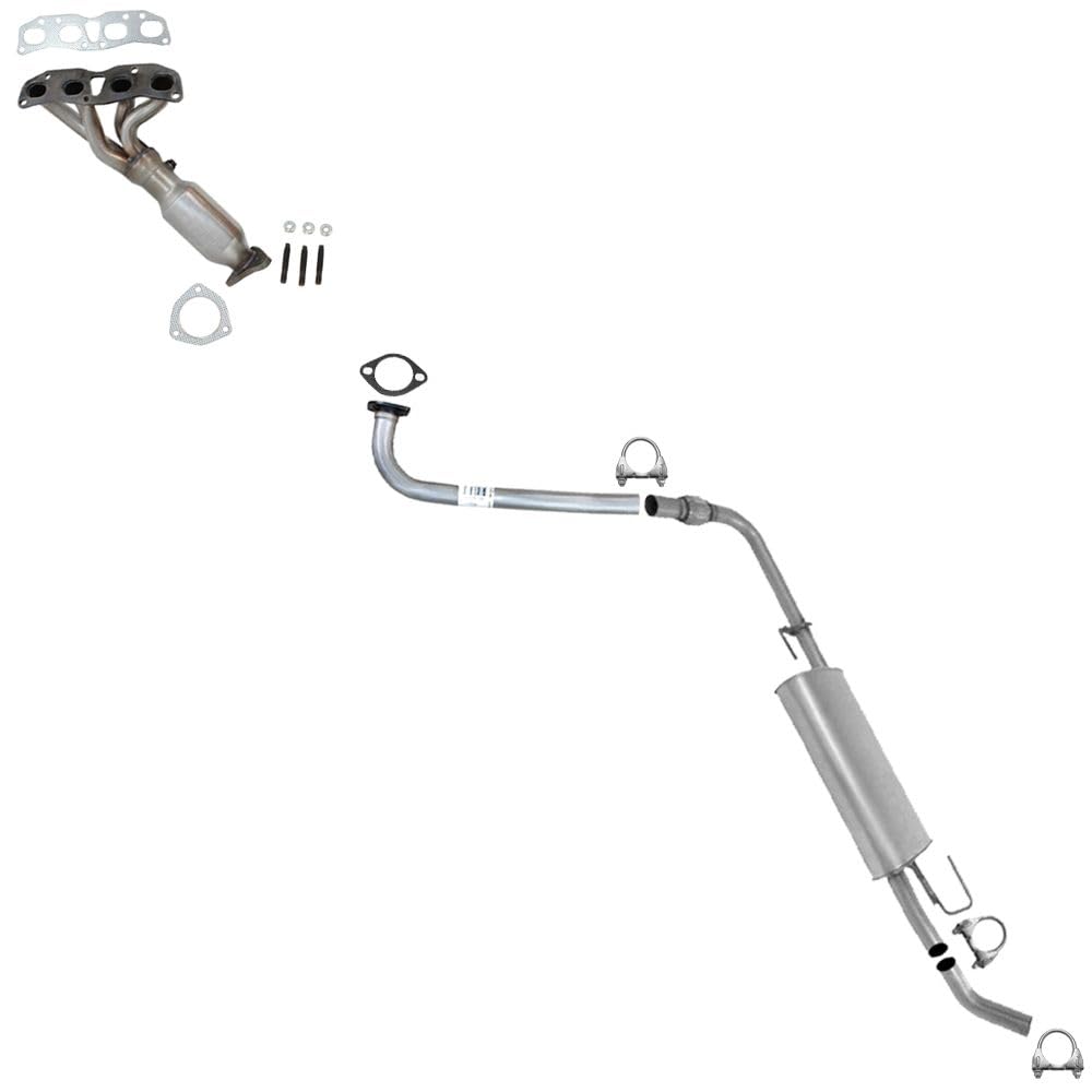 Exhaust Manifold Catalytic Pipe Muffler Kit for 2005-2018 Nissan Frontier and 2009-2012 Suzuki Equator 2.5L