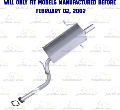 2002-2005 Subaru Forester 2.5L Resonator Pipe, Muffler Exhaust System Kit
