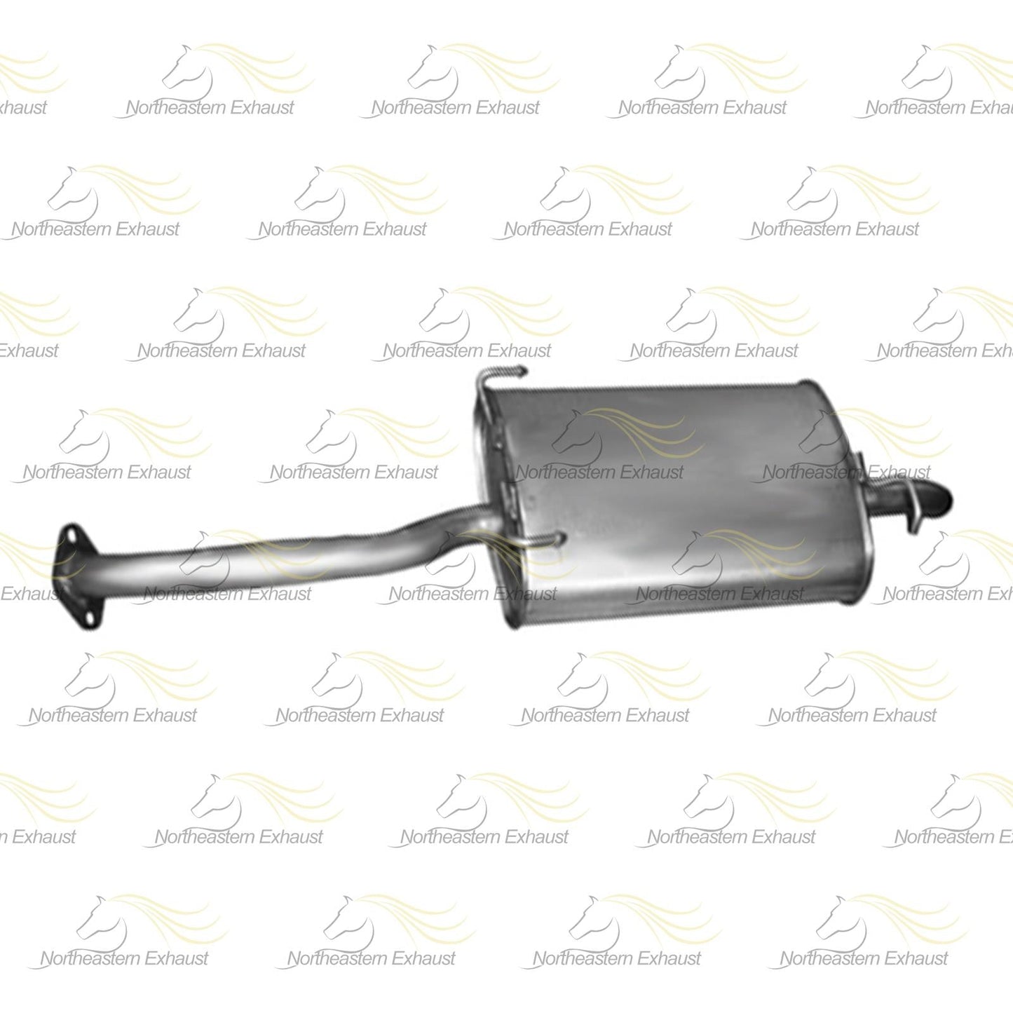2000-2002 1.5L and 2001-2005 1.6L Hyundai Accent Exhaust Resonator Muffler