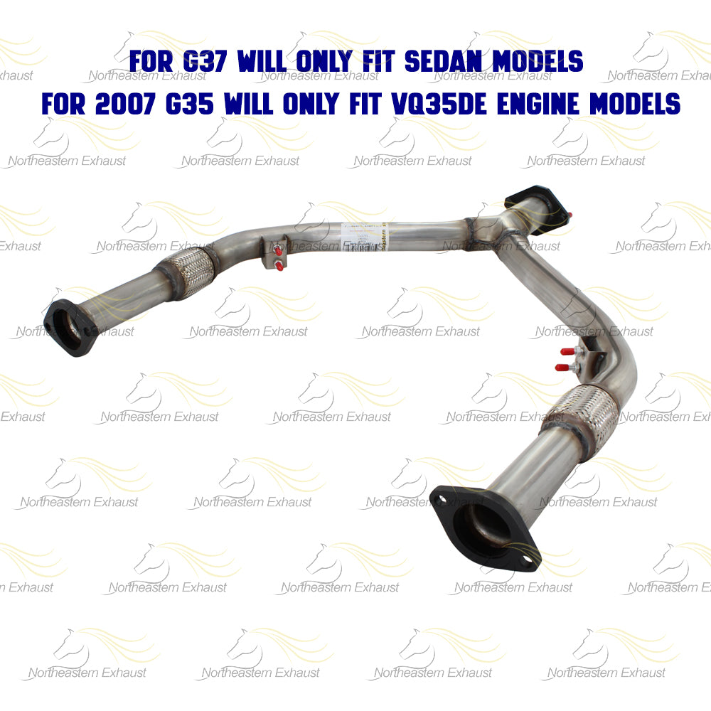 Exhaust Y Pipe for 2003-2008 Infiniti FX35 3.5L | 2007-2008 G35 3.5L | 2009-2013 G37 3.7L