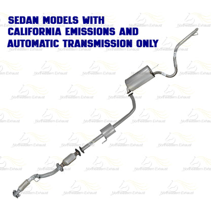 2007-2010 Hyundai Elantra 2.0L Front Exhaust Pipe, Catalytic Converter, Resonator and Muffler | EPA Approved