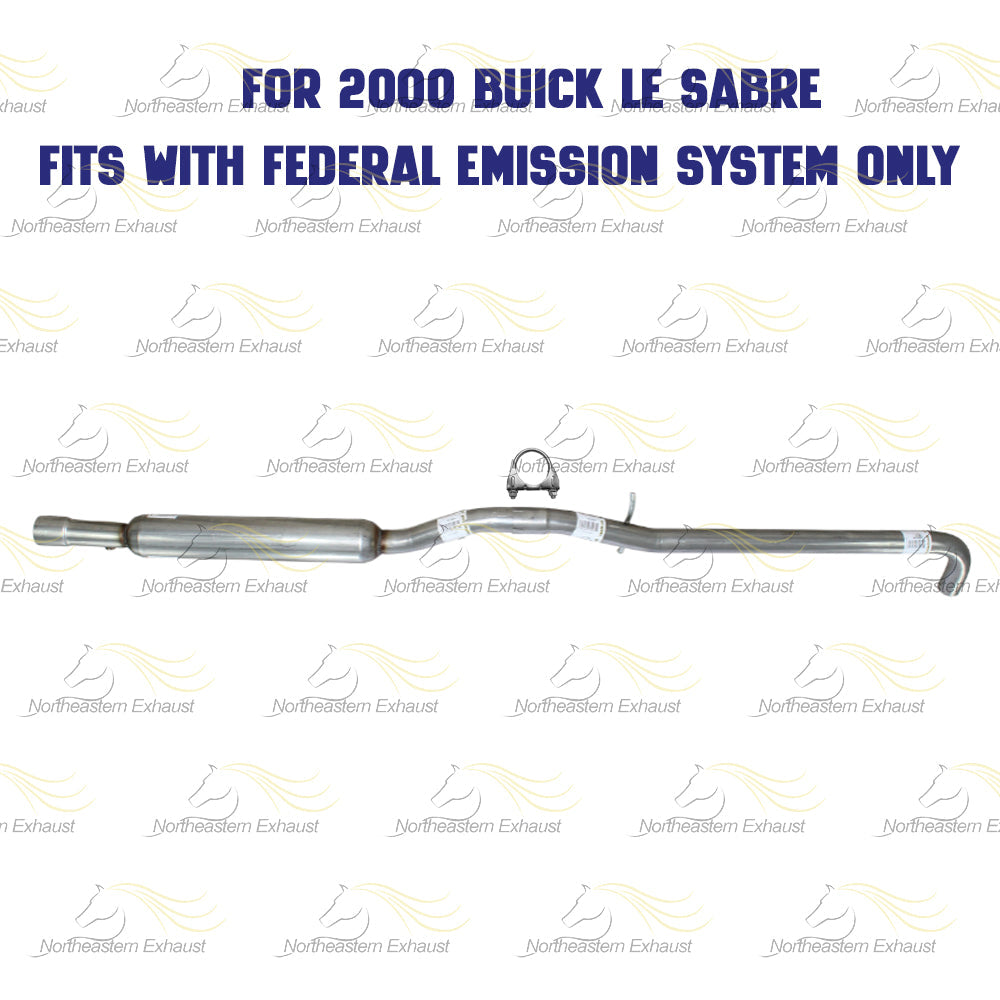 Exhaust Resonator for 2000-2005 Buick Lesabre, Park Avenue & Pontiac Bonneville 3.8L