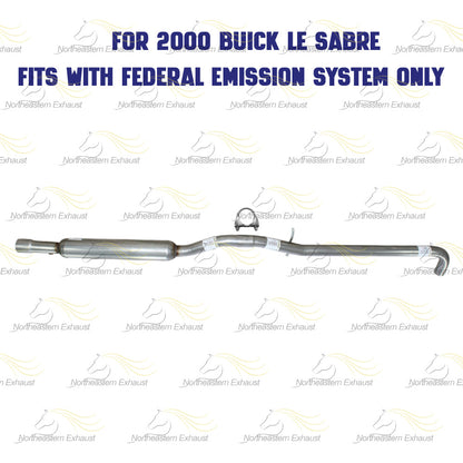 Exhaust Resonator for 2000-2005 Buick Lesabre, Park Avenue & Pontiac Bonneville 3.8L