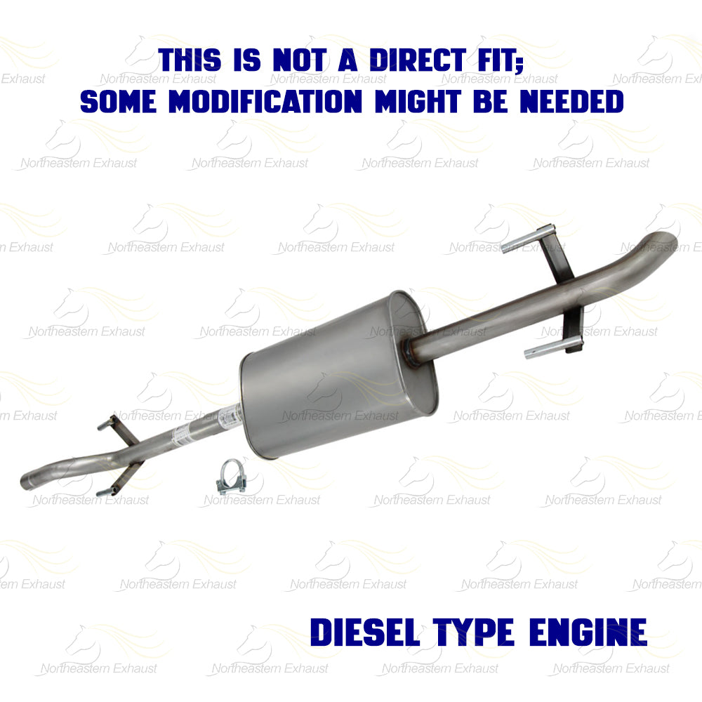 2010-2012 Mercedes-Benz Sprinter 2500 3.0L Exhaust Muffler Assembly