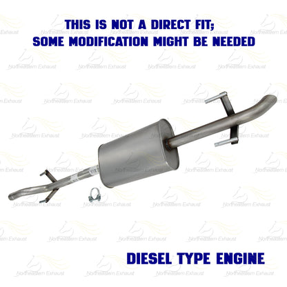 2010-2012 Mercedes-Benz Sprinter 2500 3.0L Exhaust Muffler Assembly