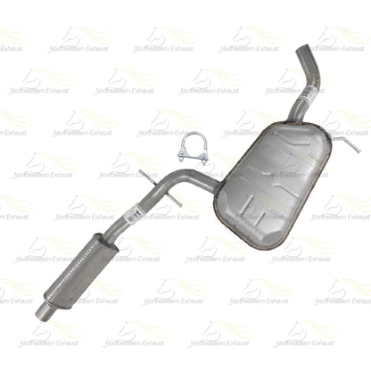 2010-2014 Volkswagen Golf 2.5L and 2006-2009 Volkswagen Rabbit 2.5L Exhaust Resonator Pipe and Muffler