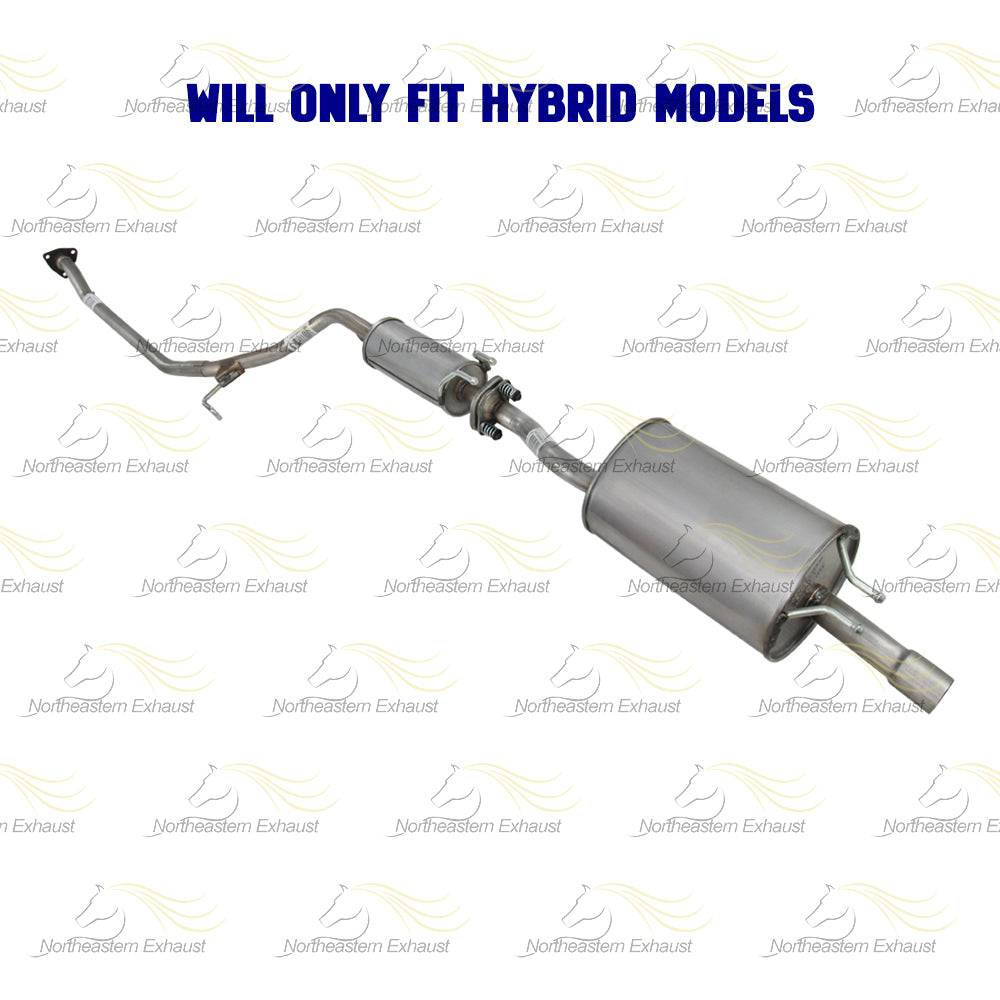 2006-2011 Honda Civic 1.3L Hybrid Exhaust Resonator Pipe and Muffler Exhaust kit