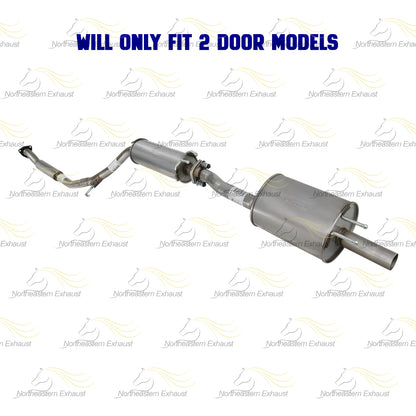 2006-2011 Honda Civic 2.0L Stainless Steel Exhaust Resonator Pipes and Muffler