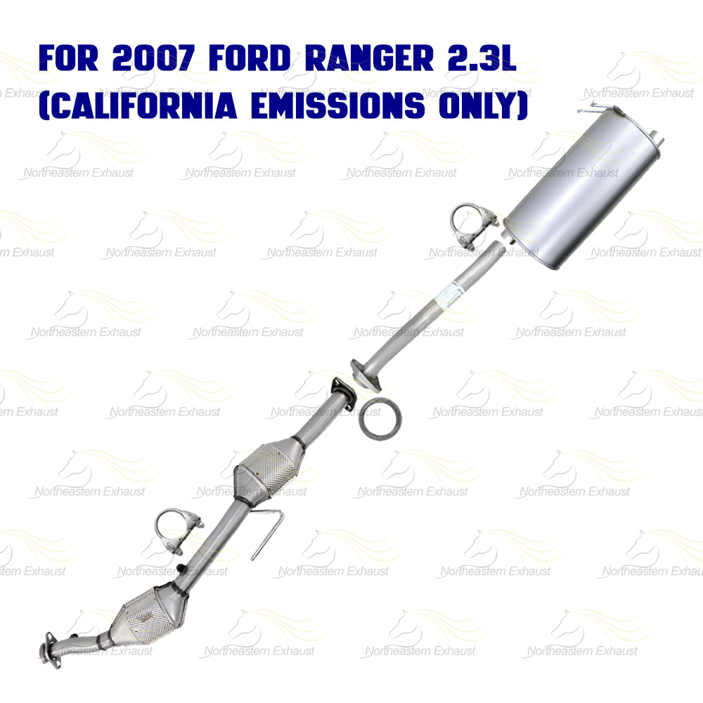 EPA Approved Catalytic Exhaust System Kit for 2007-2011 Ford Ranger & 2007-2009 Mazda B2300 2.3L