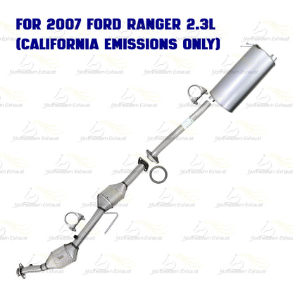 EPA Approved Catalytic Exhaust System Kit for 2007-2011 Ford Ranger & 2007-2009 Mazda B2300 2.3L