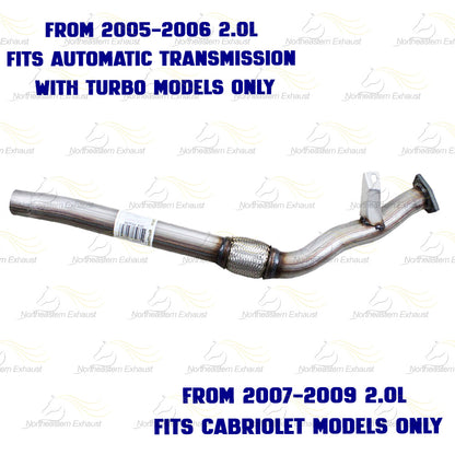 2005-2009 Audi A4 Quattro 2.0L Front Flex Pipe & Resonator