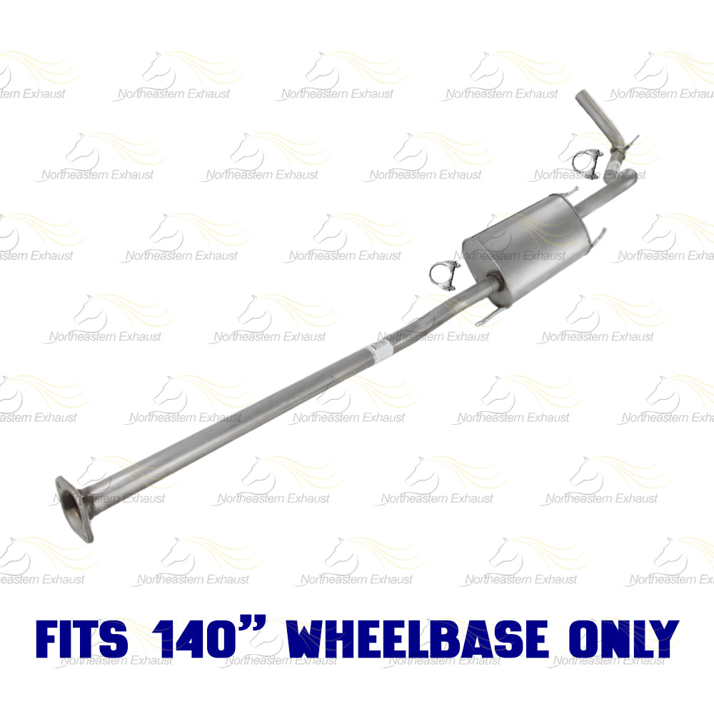 2013-2015 Toyota Tacoma 4.0L 140in WB Intermediate Pipe w/ Muffler Exhaust Kit | Stainless Steel