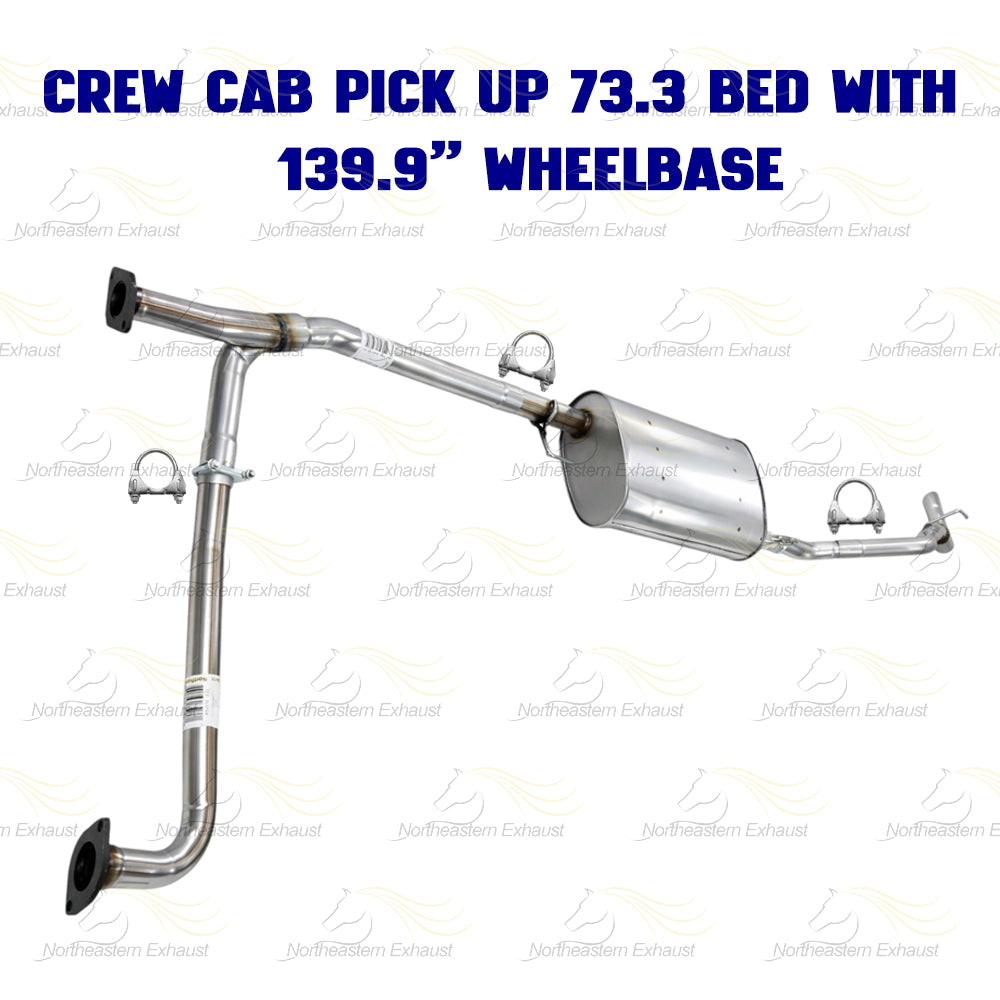 2007-2019 Nissan Frontier 4.0L Cat-back Exhaust Kit | 139.9" WB Crew Cab Pickup