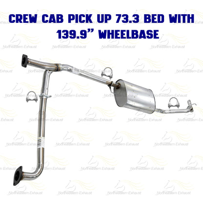 2007-2019 Nissan Frontier 4.0L Cat-back Exhaust Kit | 139.9" WB Crew Cab Pickup