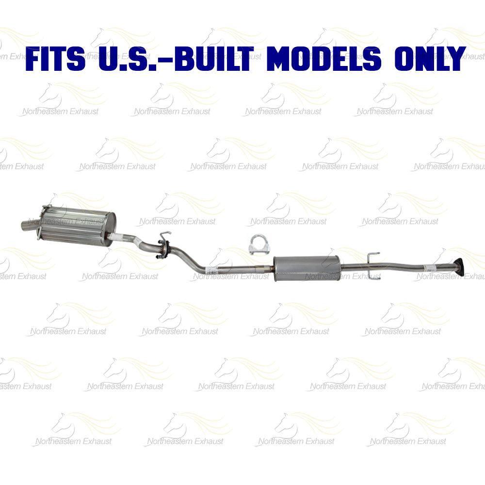 2010-2011 Honda CR-V 2.4L Resonator Pipe and Muffler Exhaust System Kit