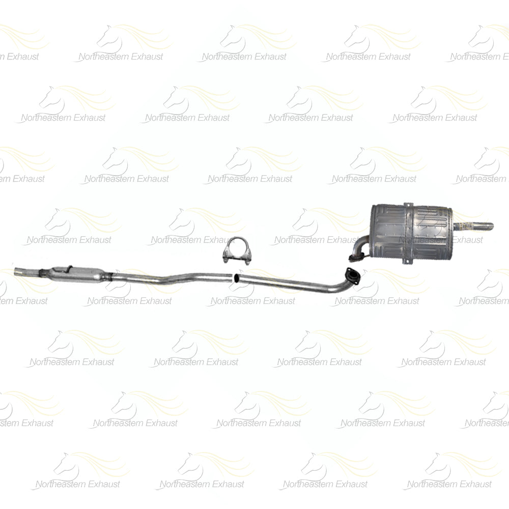 Resonator and Muffler Exhaust for 1998-2001 Chevy Prizm and Toyota Corolla 1.8L