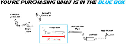 Resonator Pipe for 2011-2016 Town & Country, 2011-2020 Grand Caravan, 2012-2015 C/V and 2011-2014 Routan 3.6L