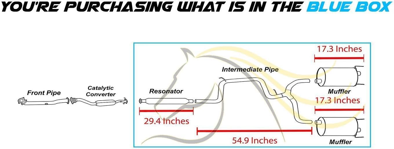 2006-2009 Chevy Impala 5.3L Cat-back Exhaust System Kit