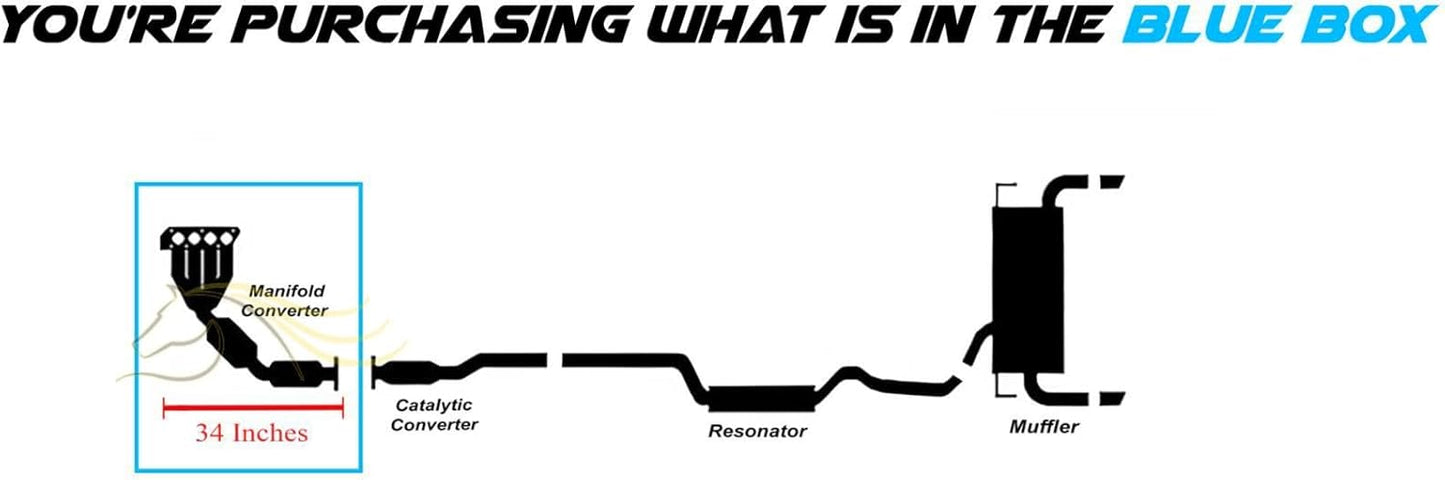 2013-2017 Ford Escape 2.5L Manifold Catalytic Converter - EPA Approved | Front